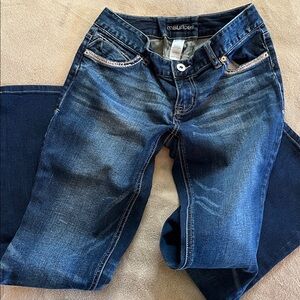 Maurices Dark Wash designer Jeans Size 7/8 85% cotton 2% spandex 3% other fiber